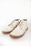 66187 Real Leather Half Ankle Women's Boots Beige - 5