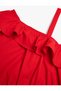 Blouse One Shoulder Frilled Waist Elastic - 3