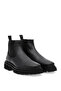 Black 100% Leather Boots 50296069-Vr046