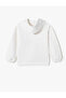 Hooded Sweatshirt Cat Printed Long Sleeve Ribbon - 2