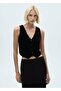Crop Velvet Vest