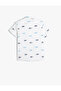 Shirt Short Sleeve Cotton Printed Pocket Detailed - 2