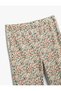 Floral Flared Trousers with Elastic Waist - 3