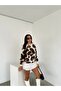 Women's Leopard Print Bearded Trend Knitwear Sweater - 3