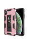 iPhone X Compatible Case Protective Volve Cover with Foldable Stand - Gray - T14100 - 2