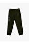 Jogger Sweatpants with Flap Pocket Detail Tie Waist Drape - 2