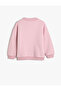 Sweatshirt Long Sleeve Crew Neck Slogan Printed Raised - 2