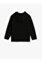 Hooded Sweatshirt Zippered Long Sleeve Applique Detailed Ribbon - 4