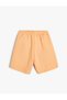 Shorts Tie Waist Pocket Slogan Printed - 2