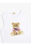 Athlete Teddy Bear Printed Crew Neck Sleeveless Cotton - 3