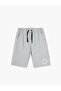 Basic Shorts with Pockets and Tie Waist Print Detail