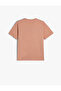 Cotton Short Sleeve T-Shirt - Crew Neck, Slogan Printed - 2