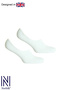 Tokyo Unisex 80% Cotton Ballerina Socks 2-Pack White - 2