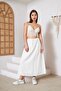 Women's Ecru Lined Skirt Dm2006 - 8