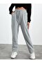 Women's 2-Piece Black-Gray Loose Jogger Sweatpants Er0085 - 2