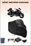 Black Yamaha Venture Royal Compatible Motorcycle Tarpaulin, Engine Cover