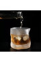 Set of 2 Whiskey/Cocktail Design Glass/Outside Silicone Coated Glass 200 ml