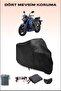 Black Sym Wolf Sb 250 Ni Compatible Motorcycle Tarpaulin, Engine Cover