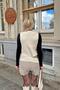 Beige Low-cut Crew Neck Knitted Women's Knitwear Sweater - 6