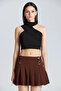 Wft2567 Sleeveless Black Crop