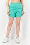 Women Solid Basic Shorts, Green