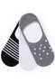 Women's Black 3-Piece Ballerina Socks 50299025 -Vr046 - 2