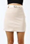 Belted Suede Skirt 42 cm /Belt Suede Skirt - 5