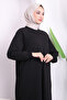 Black Crew Neck Two Yarn Dress - 2