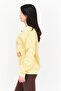 Women Crew Neck Long Sleeve Printed Sweatshirt, Yellow - 2