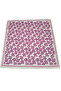Satin White Scarf with Pink Anchor Figure – 90X90