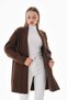 Brown Winter Casual Oversize Standard Short Quality Stamp Coat Size 36-44 - 2