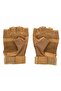 Short Boned Tactical Beige Military Gloves - 5