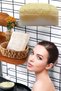 Set of 2 100% Natural Pumpkin Fiber Donkey Milk Whitening Soap Hand Face Drying Towel - 2