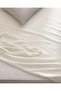 Manon King Size 100% Cotton Ranforce Fitted Sheet - Ecru - 4