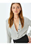 Viscose Fabric Classic Lapel Long Sleeve Striped Satin Shirt