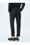Crepe Scuba Fabric Sweatpants with Elastic Waist Pockets - 4