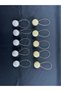 10 Pieces Gold and Silver Color Latch Magnet Curtain Collector - 3