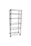 6-Tier Rectangular Kitchen Shelf with Wheels