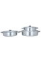 Robust Aluminum Cookware Set, 6 Pieces - Silver