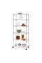 6-Tier Rectangular Kitchen Shelf with Wheels - 2