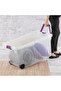 Stackable Space Saving Wheeled Storage Box with Handle 151L - 2