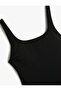 Basic Swimsuit U Collar Thick Straps - 8