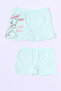 Girls' Rabbit Printed Boxer Set 6 Pieces - 8