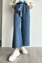 Blue Jeans with Self Belt - 3
