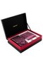 Pink Shawl Pattern Tie Handkerchief Cufflink Gift Set