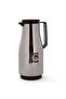 thermos, 1.5 liters, glass inner container, plastic outer shell - silver brown