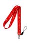 Red Color Neck Lanyard Strap with Kemal Ataturk Signature and Portrait Name Badge Holder-Phone Strap