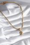 316L Steel Gold Color Snake Chain Model Drop Dangle Women Necklace Sl7222 - 2