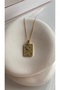 Stainless Steel Tarot Charm Gold Necklace - 5