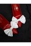 Deene Satin Handmade Shoe Clip White - 5